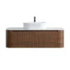 erba 48w walnut bathroom vanity with white sink
